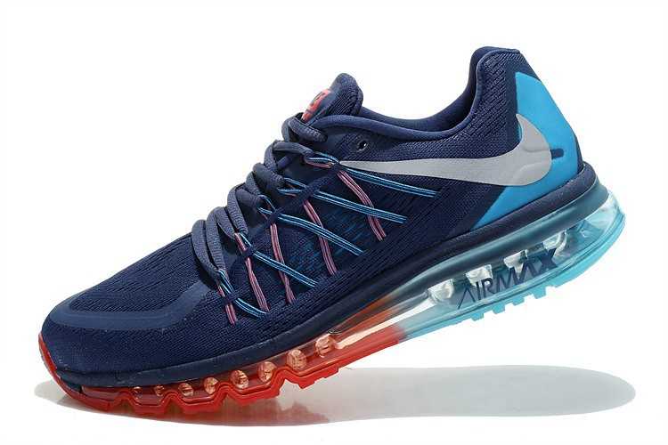 Nike Air Max 2015 nouveau style le meilleur rouge bleu fonce 2014